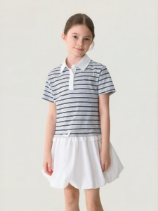 Marc&Janie | Miu Style Stripe Polo Puff Skirt