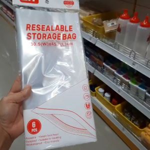 ถุงพลาสติกเก็บของ ถุงซิปล็อคพลาสติกใส ถุงพลาสติกใสเก็บของกันน้ำ อเนกประสงค์ ใช้ซ้ำได้ จัดระเบียบของ เกรดอาหาร ขนาด 30.5x 45.7cm ถุงพลาสติกใส ถุงพลาสติกใส ซิปล็อค - Lazada