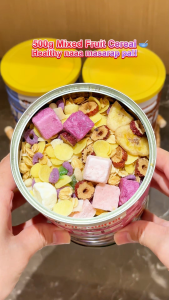 Mr.Squirrel oatmeal with fruits and nuts dried instant baked mixed yogurt nuts fruits oatmeal low carb chewy yogurt diet cereal crunch rolled oats 500g