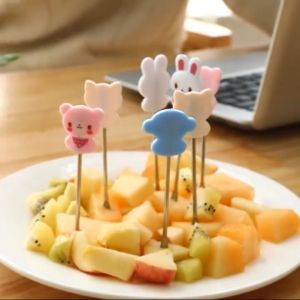 Garpu kue karakter Garpu Kue garpu puding | Garpu Kue Lucu garpu kue animal tusukan kue