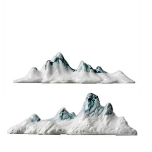New Chinese Style Handmade Ceramics Mountain Landscape Desktop Sculpture Ornaments Dry Landscape Decoration Calligraphy Brush Holder
