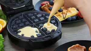 Máy làm bánh Đa Năng waffle 3 khuôn ALIZZ AL-14233 Máy Làm Đồ Ăn Sáng 3in1 Nướng Bánh Mì