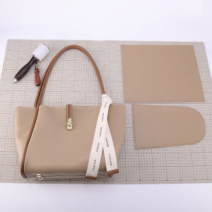 DIY Hand-Woven Bag Female Fashion Large Capacity Totes Homemade Material Package Satchel One Shoulder Combination Bags
