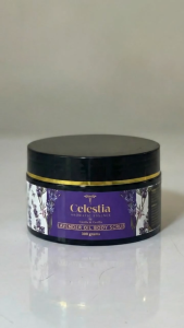 Celestia Aromatic Essence Soothing Lavender Body Scrub - Moisturizing & Exfoliating Luxury Gift Set - 300g