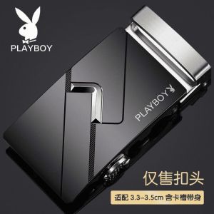 Thắt Lưng Nam Cao Cấp Playboy Khóa Hợp Kim 35cm Khóa Tự Động Thắt Lưng Đa Năng Khóa Thẻ Thắt Lưng Nam Thắt Lưng Nam