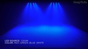 LED6 Party Light ไฟปาร์ตี้ ไฟพาร์ ไฟดิสโก้ ไฟเทค ตามจังหวะเพลงมีบลูทูธและลำโพงตรงกลางทำให้เพลงเสียงดังเร้าใจสนุกสนาน