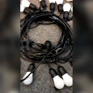 Dây lớn loại 1 - Bộ dây đui đèn ngoài trời trang trí 10m đui chống nước E27