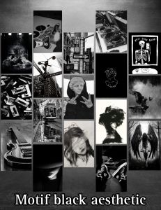 POSTER DINDING MOTIF BLACK AESTHETIC 50 PCS / A6 A5 A4 /HIASAN DINDING AESTHETIC / POSTER DINDING KAMAR
