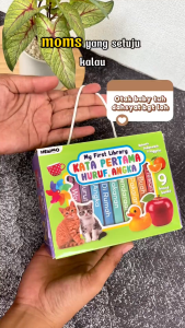 My First Library Kata Pertama Huruf Angka (isi 9 board book) - buku edukasi baby [Hewookids]