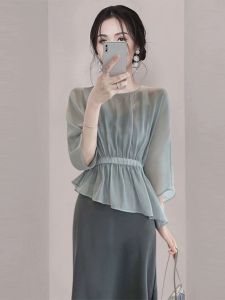 Luxury Summer Fashion New Design Chic Tea Party Evening Dress