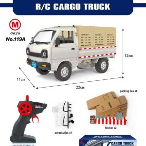 1: 10 Carry Xe tải đồ chơi xe điều khiển từ xa 2.4GHz Xe Xe đồ chơi điều khiển từ xa đèn Led haul Cargo Xe điều khiển từ xa S tùy chỉnh Đồ chơi xe quà tặng cho bé