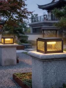 QIANQIU | Solar Powered Waterproof Outdoor Pillar Light