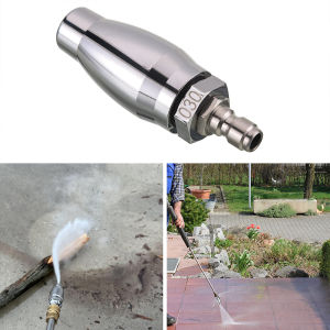 Cleaning Machine Turbine Nozzle for Pressure Washer Rotating Stainless Steel Nozzle With 1/4" Quick Plug Connect 3600 PSI