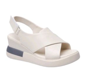 Sandal Wanita Wedges Slop Silang Terbaru 2024 Tali Belakang Sandal Cewek Permpuan Casual Trendy
