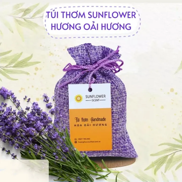 Túi Thơm Để Tủ Quần Áo SunFlower 30G Hương Biển Và Hương Hoa Tự Nhiên Khử Mùi Ẩm Mốc Tỏa Hương Thơm Tươi Mát