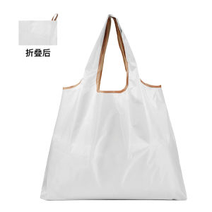 Eco-Friendly Portable Foldable Oxford Cloth Shopping Bag Large Size Canvas Bag for Groceries with Logo Single Shoulder Handle