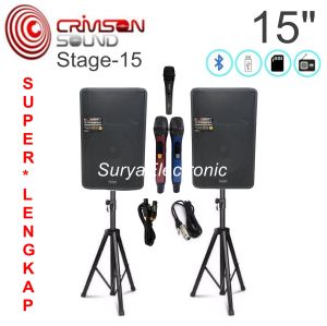 SPEAKER CRIMSON STAGE-15 ACTIVE+PASSIVE CRIMSON CR-15 AKTIVE & PASIVE 15 IN