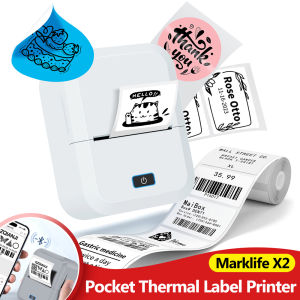 Mini Label Printer Marklife X2 Similar to P50 M110 Niimbot B21 B1 Labeling Machine Portable Bluetooth Pocket Thermal Label Maker