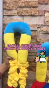 Bantal Leher Huggy Wuggy Tangan Panjang | Bantal Leher Lucu