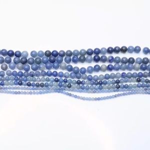 Hạt Đá Tự Nhiên Xanh Aventurine 4/6/8/10 Mm Vòng Miếng Đệm Hạt Cho DIY Trang Sức Làm Vòng Tay Vòng Cổ Phụ Kiện Rất Nhiều 1 Dây