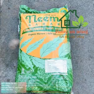 Túi 1kg Phân Neem Cake Bahar hữu cơ giàu dinh dưỡng ngừa tuyến trùng cây xua đuổi côn trùng gây hại - Nhập từ Ấn Độ dạng bột