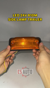 12V 24V LED Bulb Type B10M Side Marker Lamp Truck Lorry Trailer Lampu Tepi Volvo Scania Isuzu Lori 2 Bateri