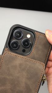 Samsung Galaxy S23 Ultra - S23 Plus - S23 FE Premium Leather Back Cover Multi Slot Kartu Caseme C20