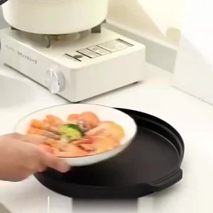 10.2 inch Microwave Plate Cover 2 In 1 Cover as Splatter Guard Collapsible Lid for Plate Dish Bowl Multi-Purpose Kitchen Gadget