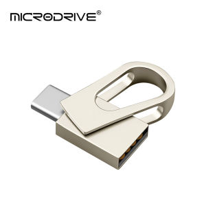 Mini TYPE C Metal 2 in 1 USB Flash Drives Business Gift Memory Stick Pen Drive Storage Devices 16GB 32GB 64GB 128GB Rotate Disk