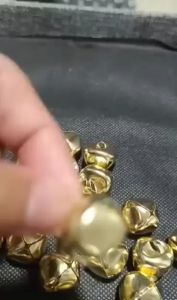 100Pcs 15mm Metal Small Bell Christmas Jingle Bells Gold DIY Craft Bell for Wedding Home Decoration