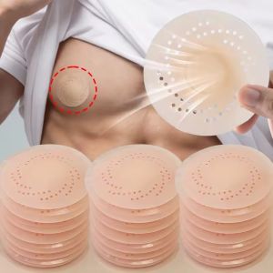 Breathable Silicone Nipple Covers / Seamless Waterproof Adhensive Nipple Pad / Hollow Invisible Breast Pads for Women Men