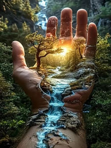 Jigsaw Puzzle for Adults 500/1000/1200/2000PCS Forest River Scenery Artwork Mindful Game Stress Relief Decor Gift