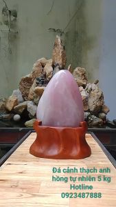 Đá Cảnh - Đá Trấn Trạch Thạch Anh Hồng - Vật Phẩm Phong Thủy