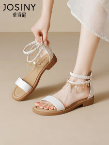 Josiny | Bohemian Style Roman Coarse Heel Sandals for Women