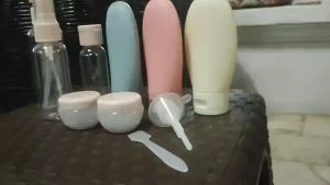 11PCS/Set Travel Bottles Portable Cosmetics Skin Care Liquid Lotion Bottle Container Liquid Toiletries