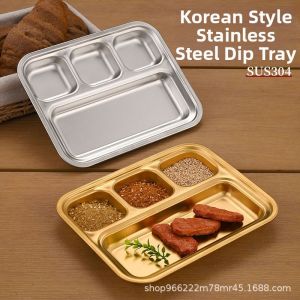 3 Compartment Condiment Dish Stainless Steel