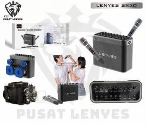 S830 - Speaker LENYES S-830 160W KTV Wireless Speaker + Microphone Karaoke Bluetooth 5.0 Super Power DSP TWS