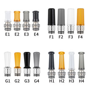 1PC 510 Drip Tip Stainless Steel Plastic PEI POM Combination Straw Joint