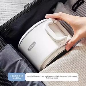URINGO | Travel Portable Stainless Steel Foldable Electric Kettle