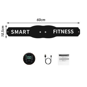 Waist Massager Smart Abdominal Toning Belt Muscle Toner Recharge Body Training Gear Ab Trainer Home Gym Office Fitness Equipment