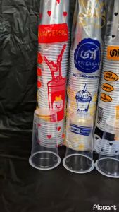 GELAS PLASTIK OVAL 12 14 16 OZ 18 OZ 22 OZ ISI 50 PCS UNIVERSAL