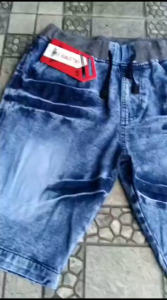 Celana Jeans Pendek Pria Pinggang Karet Celana Pendek Jumbo Size 28 Sampai Size 44