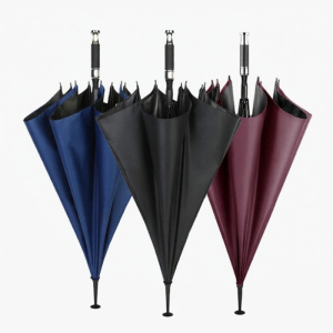 GUANGMANZHI | Logo Printed Long Handle Outdoor Solid Color Business Automatic Umbrella