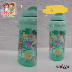 Botol Minum / Botol Minum Anak Sedotan Tali Panjang / Tempat Minum Anak Tali Selempang Sedotan - Fruits Hijau