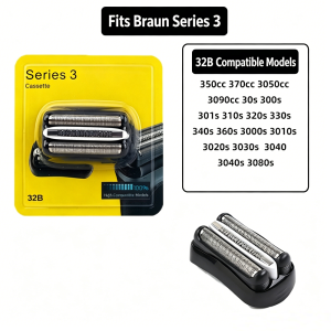 For Shaver Replacement Head for Braun Series 3 3000s 3010s 3020s 3030s 3040s 300s 301s 310s 320s 330s 340s Electric Shaver ﻿