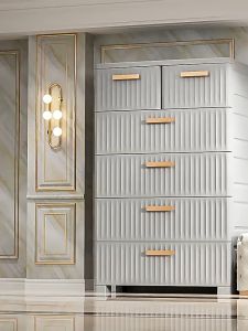 Goody Cabinet Drawer Organizer Storage Cabinet Thickened Drawer Cabinet Household Plastic Multi-Layer Moveable Bedside Tables