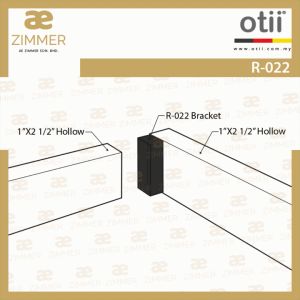 AE Zimmer Otii PVC Bracket R-022_Black (11073) PVC 支架 R-022_黑色 (11073)-100pcs/pack