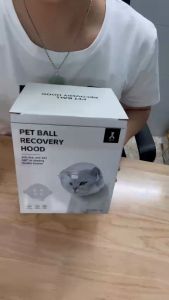 Rọ mõm Mèo chống cắn liếm hình quả cầu bằng nhựa trong suốt PVC (mẫu mới) - Hara Pet Store