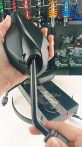 กระจกทรงเดิม AREOXMIOMSLAZ/YAMAHA(5เหลี่ยม)สีดำ/1คู่