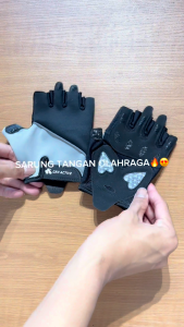 GEN ACTIVE Sarung Tangan Gym Sport Gloves Anti Slip Sarung Tangan Sepeda Motor Setengah Jari